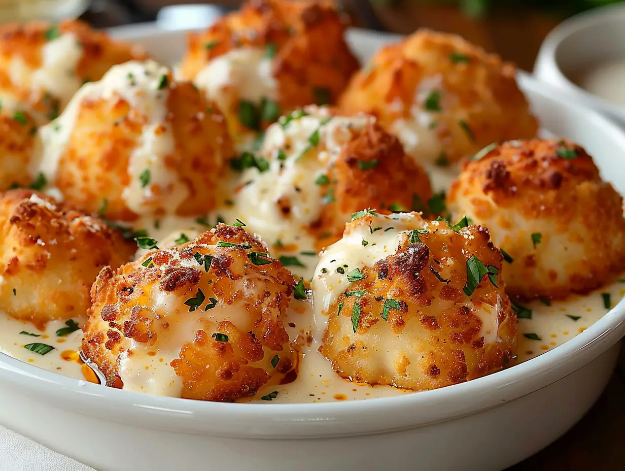 Chicken Alfredo Crazy Puffs