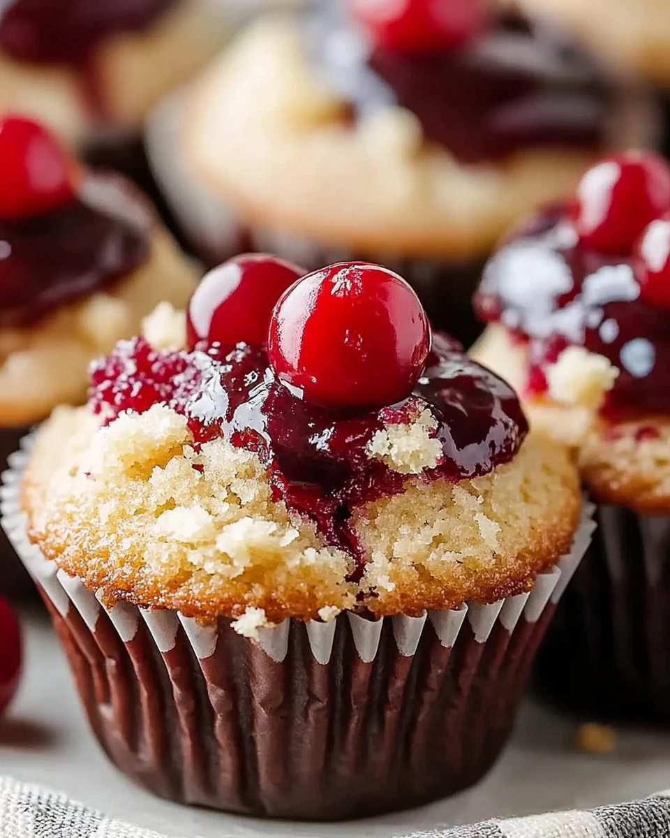 Cherry Cobbler Muffins
