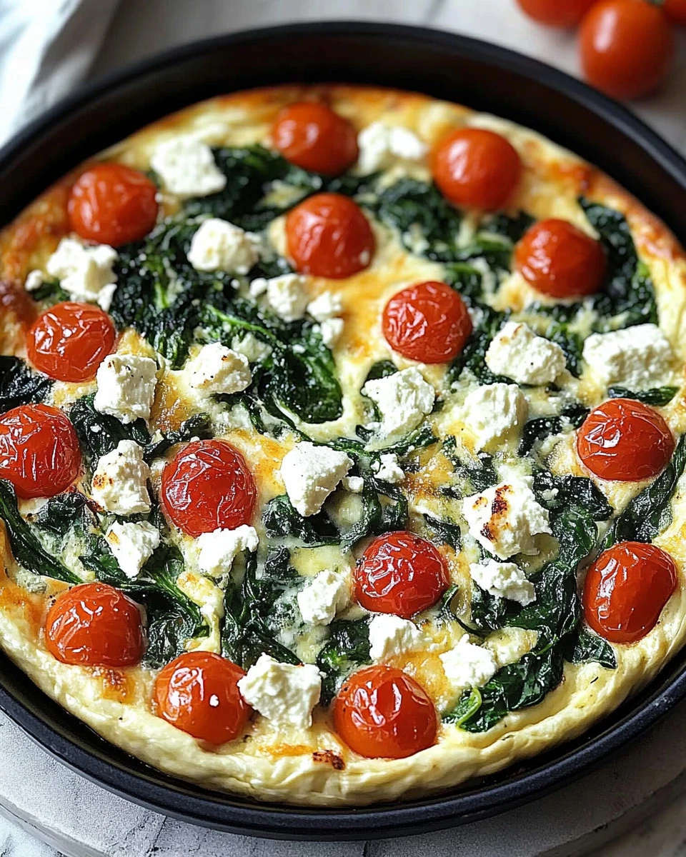 Feta and Spinach Frittata