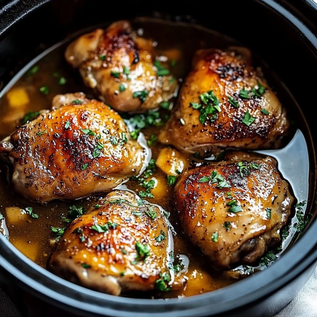 Slow Cooker Chicken Thighs