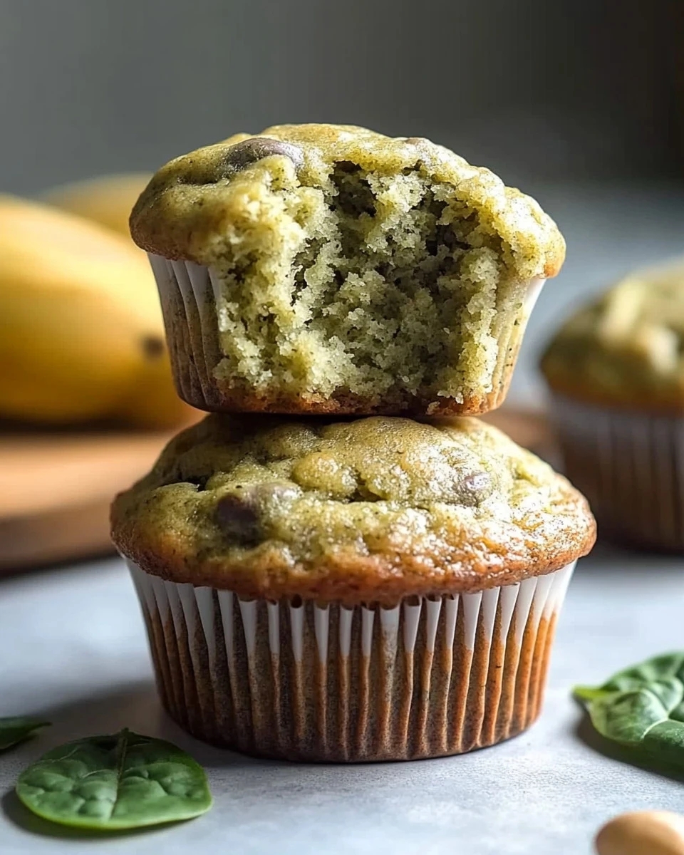 Spinach Banana Muffins