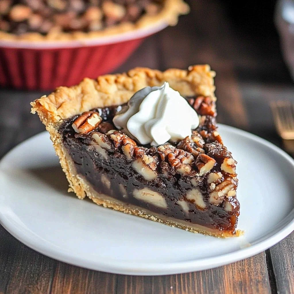 Dark Chocolate-Bourbon Pecan Pie