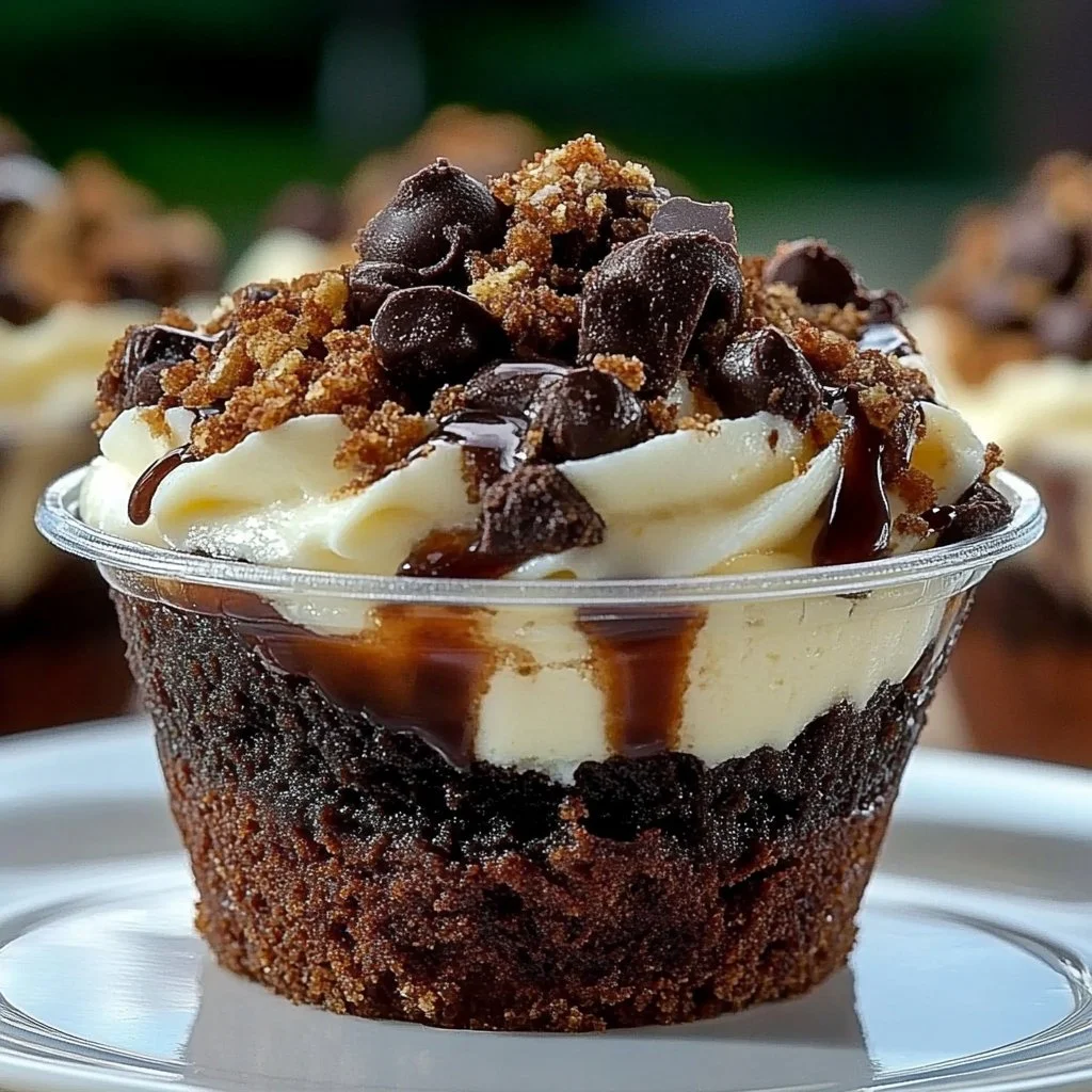 Loaded Brownie Cheesecake Cups