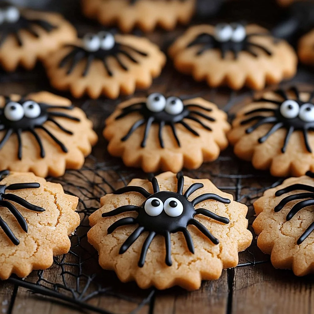 Adorably Spooky Peanut Butter Spider Cookies for Halloween