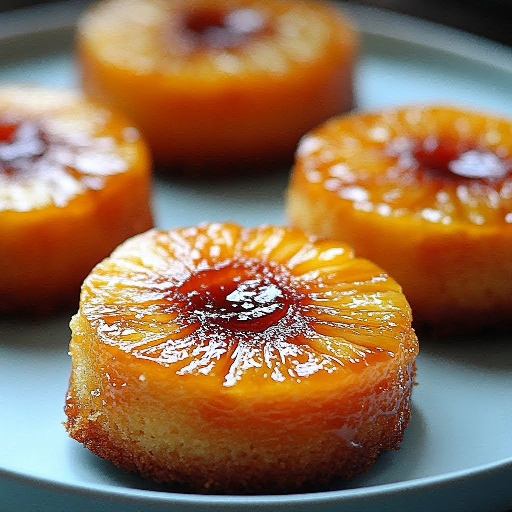 Grilled Pineapple Upside Down Cakes