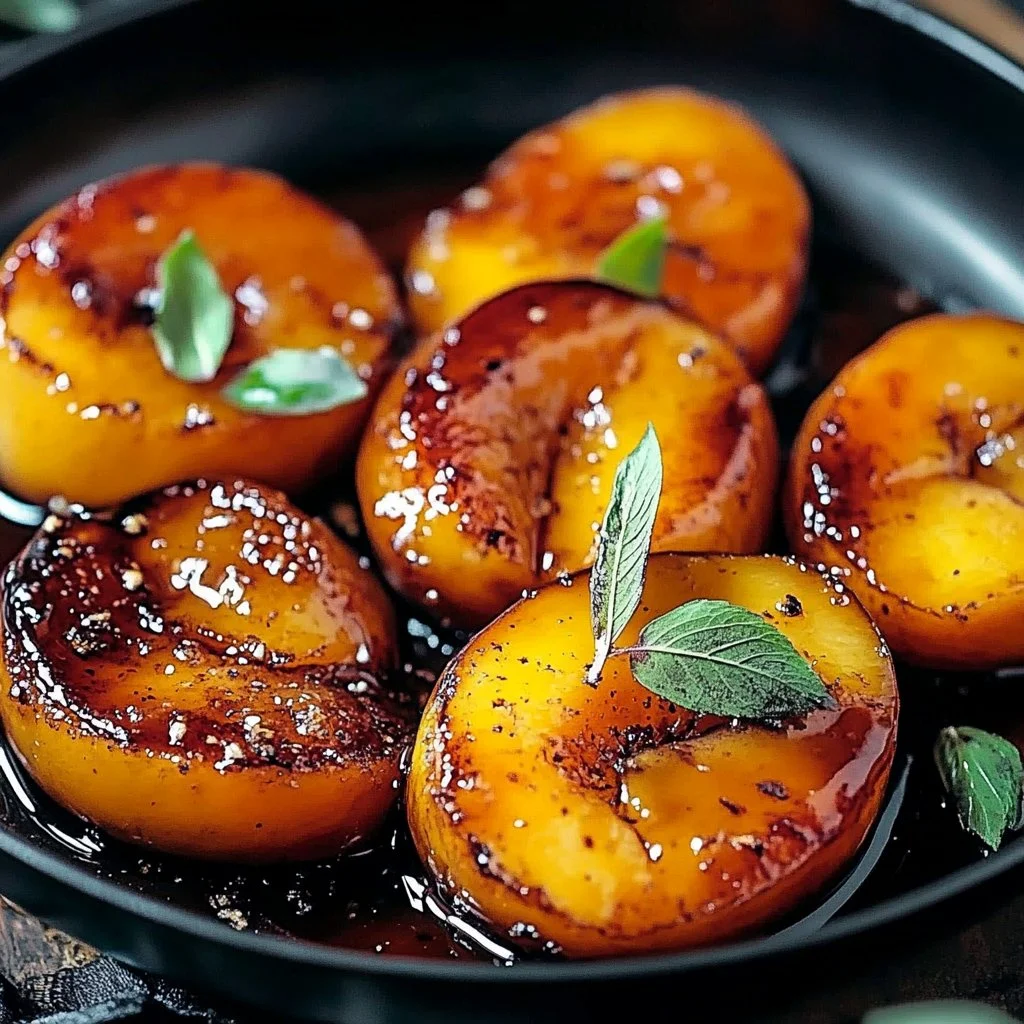 Pan Fried Sweet Peaches