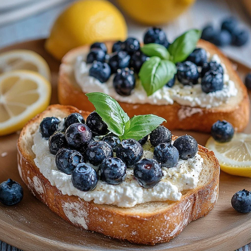 Whipped Ricotta & Blueberry Toast